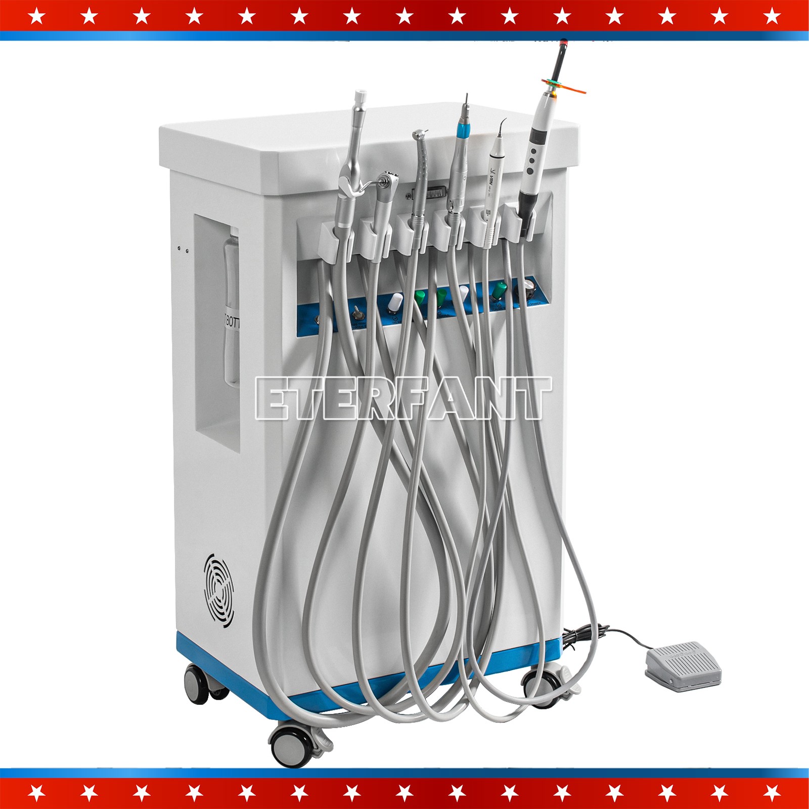 Dental Cart Delivery Unit GU-P209 with Air Compressor LED Curing Light Scaler