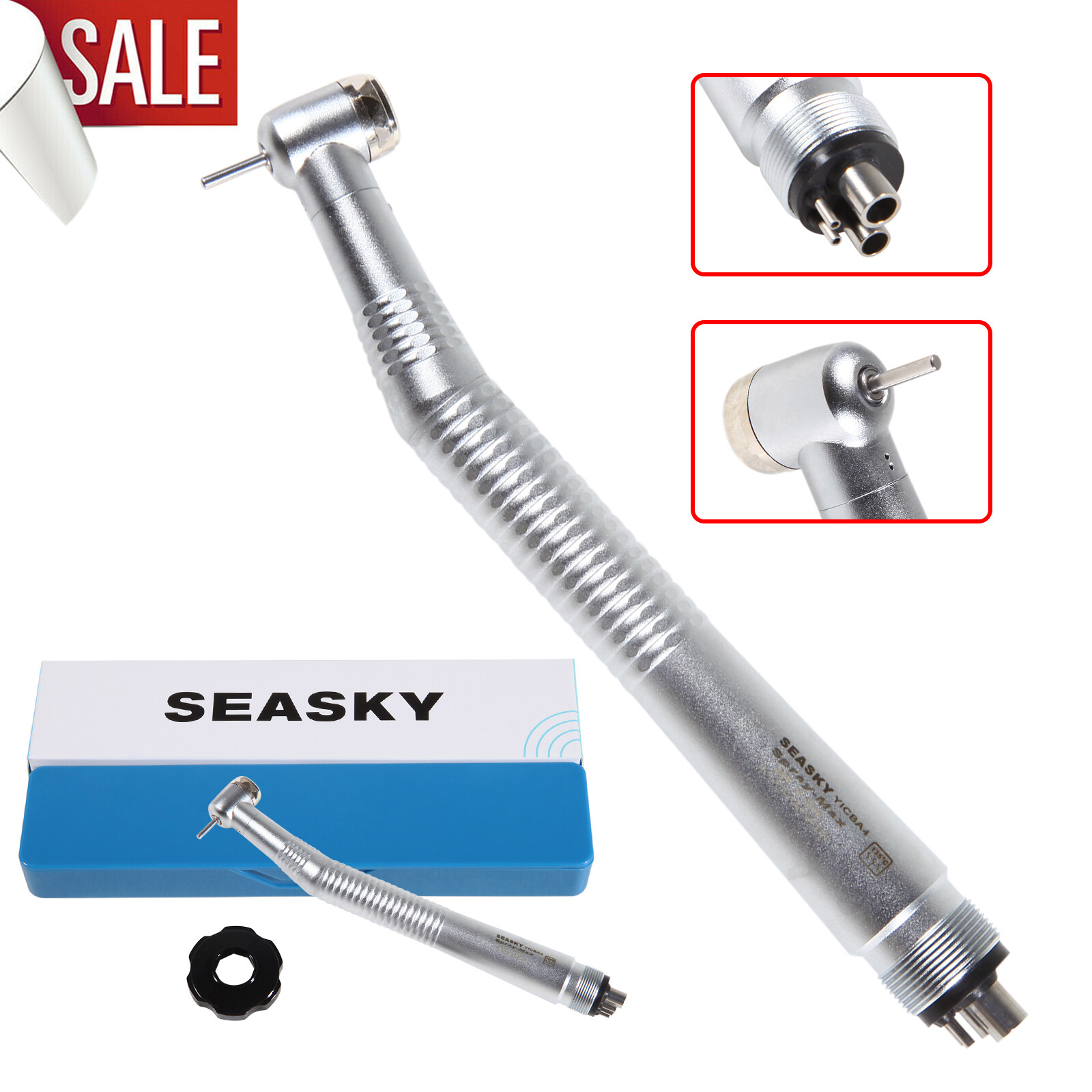 Dental Turbine High Speed Handpiece Push Button 4Holes Standard Head