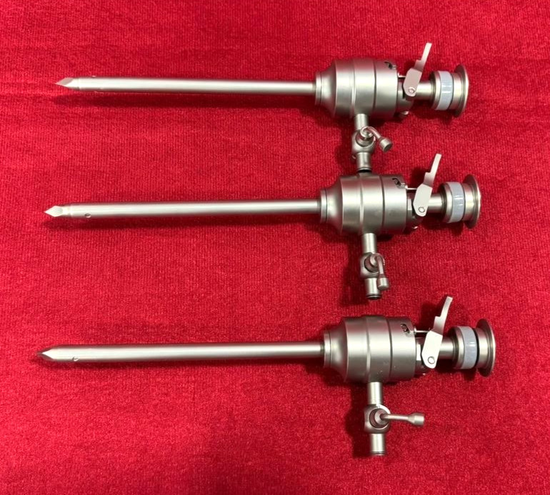 3pc-Laparoscopic Trocar Cannula 5mmx90mm SS Best Quality Reusable Instruments