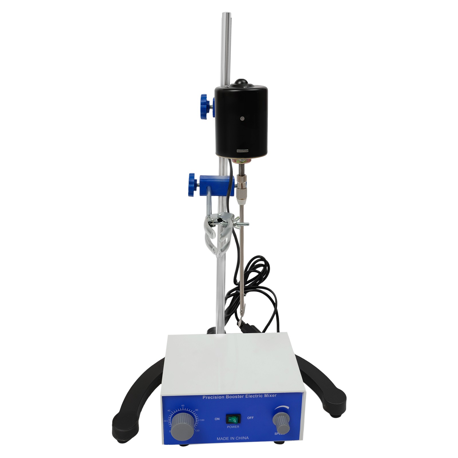 Overhead Lab Stirrer, 100W 2800 RPM, 2.64 Gal Capacity, Digital Timer, 0-120 Min