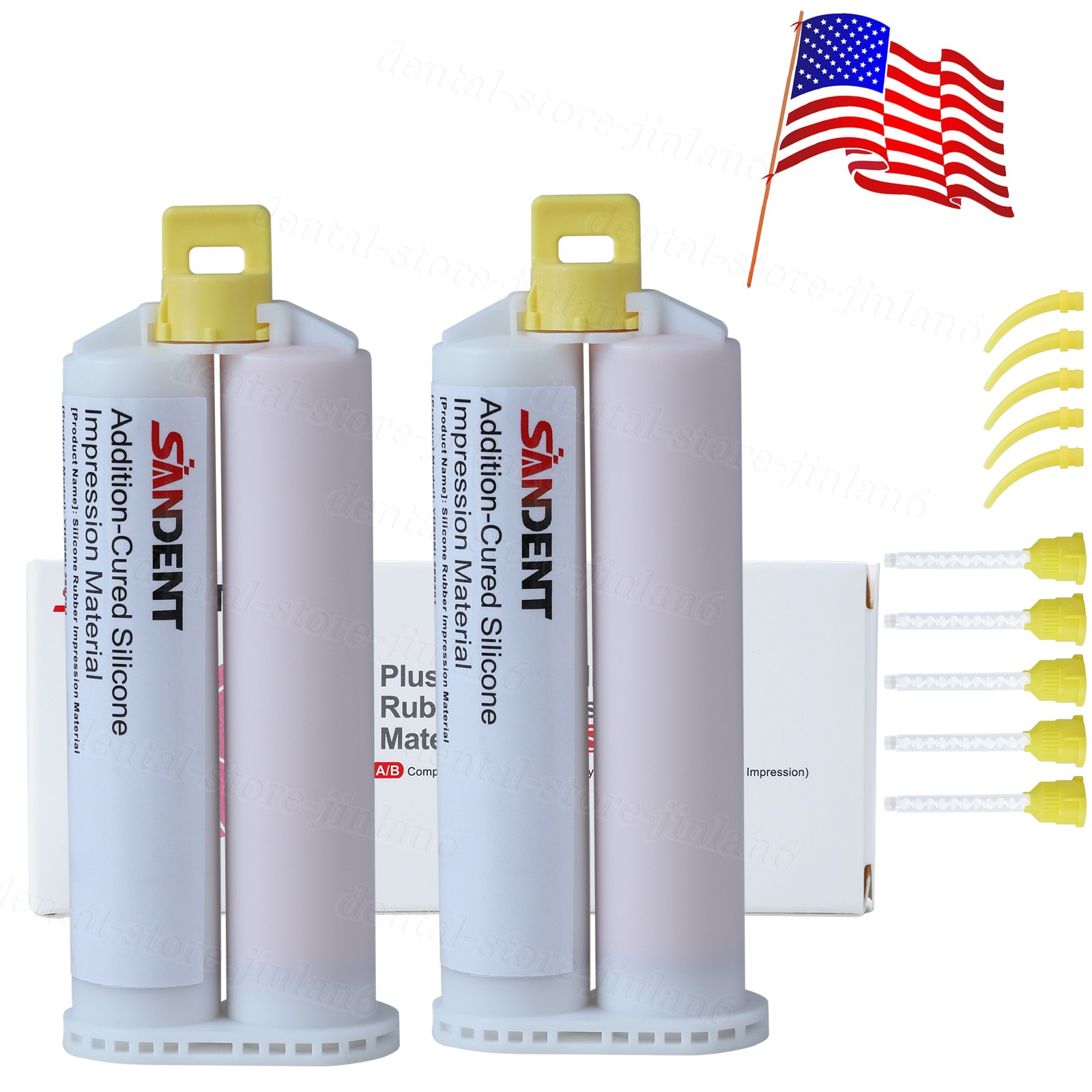 VPS Impression Material Light Body Fast Set 2/Pk 50ml Cartridge 10 Mixers 10Tips