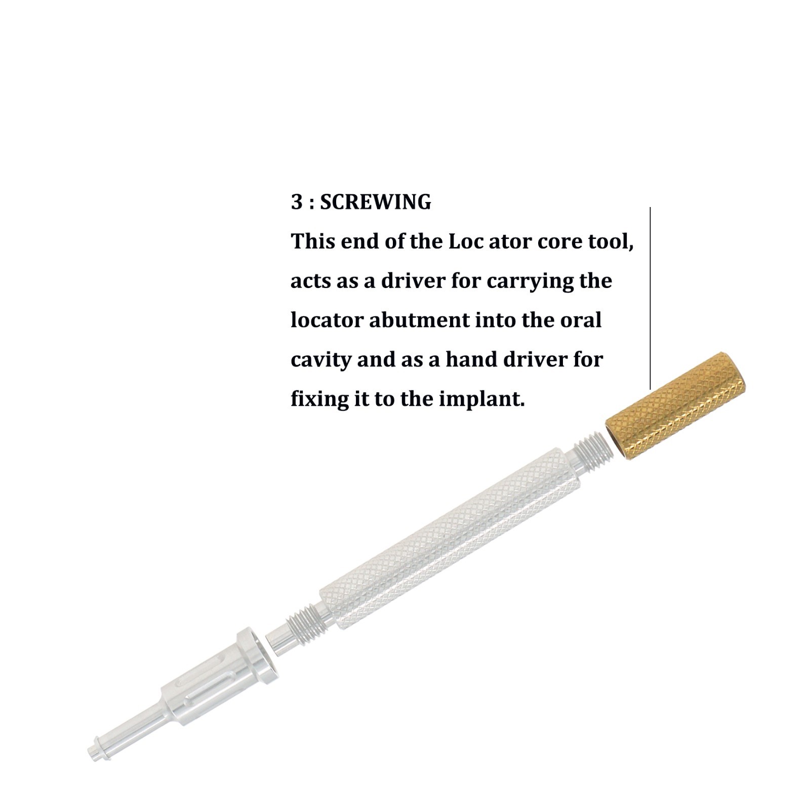 Locator Mixed Retention Inserts Denture Cap Assembly Processing Pack Remove Tool