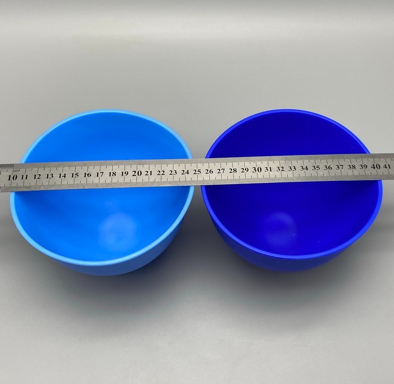 Dental Lab Mixing Bowl Flexible Silicone Rubber Extra Large Blue Bowls Hygienist