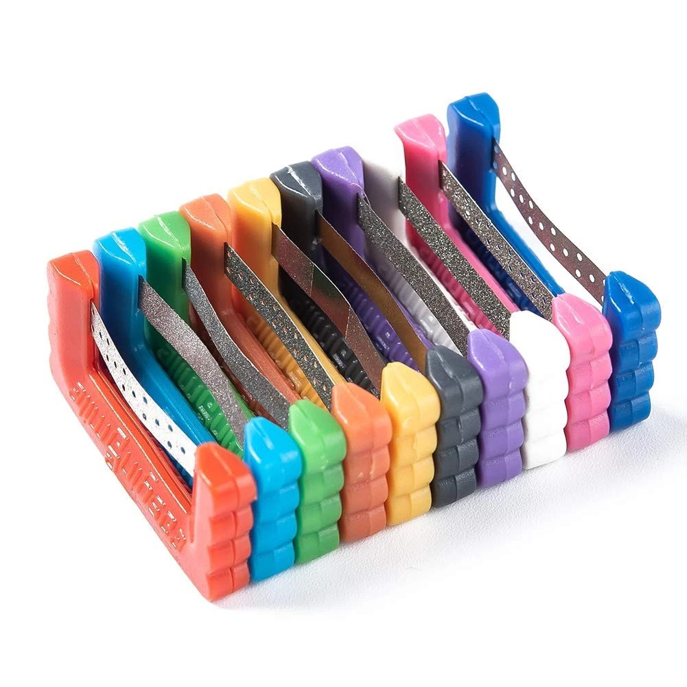 1Box Reusable Interproximal Reduction Enamel Dental Orthodontic Strip -10Pcs/Box