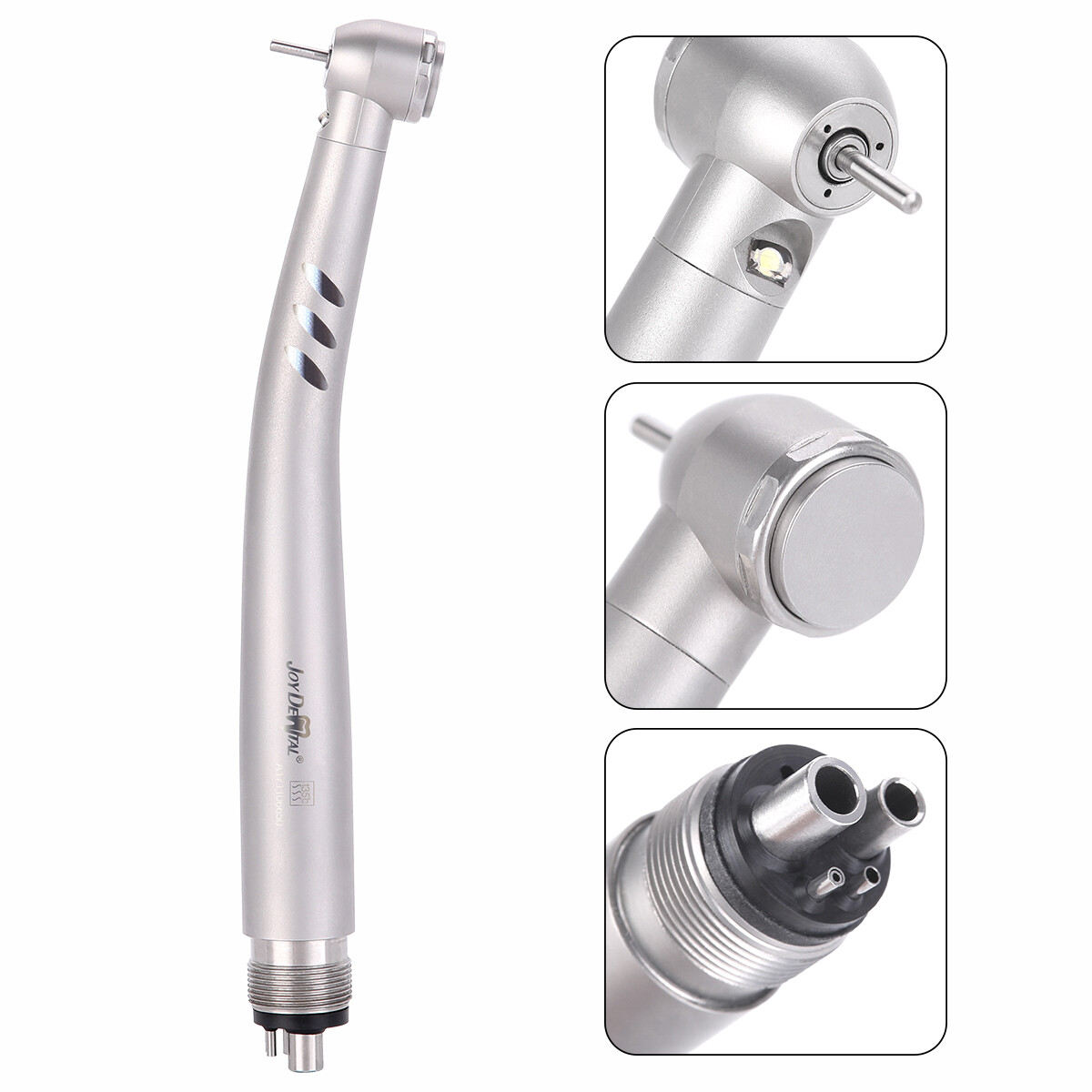 AZDENT Dental LED E-generator Fiber High Speed Handpiece Turbine 2/4Holes