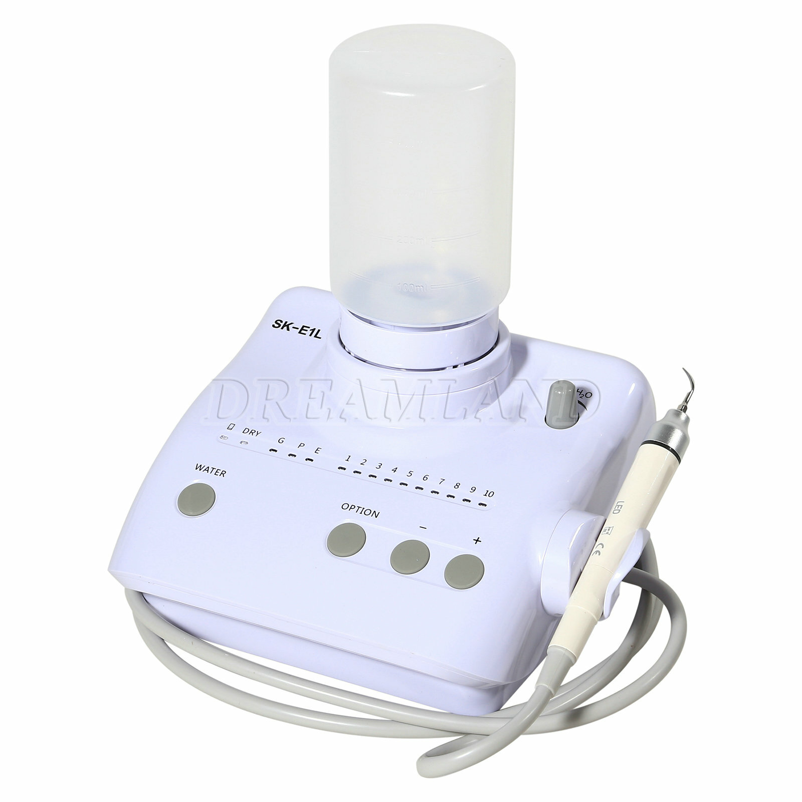 Dental Fiber Optic Ultrasonic Scaler 2*Bottles with LED Detachable Handpiece