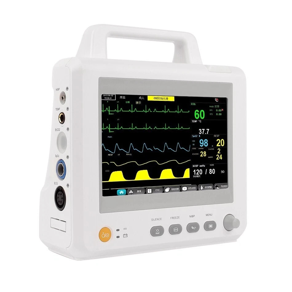 New Veterinary Multi -Patient Monitor 8″-ECG, NIBP, SPO2, TEMP ,Color Screen
