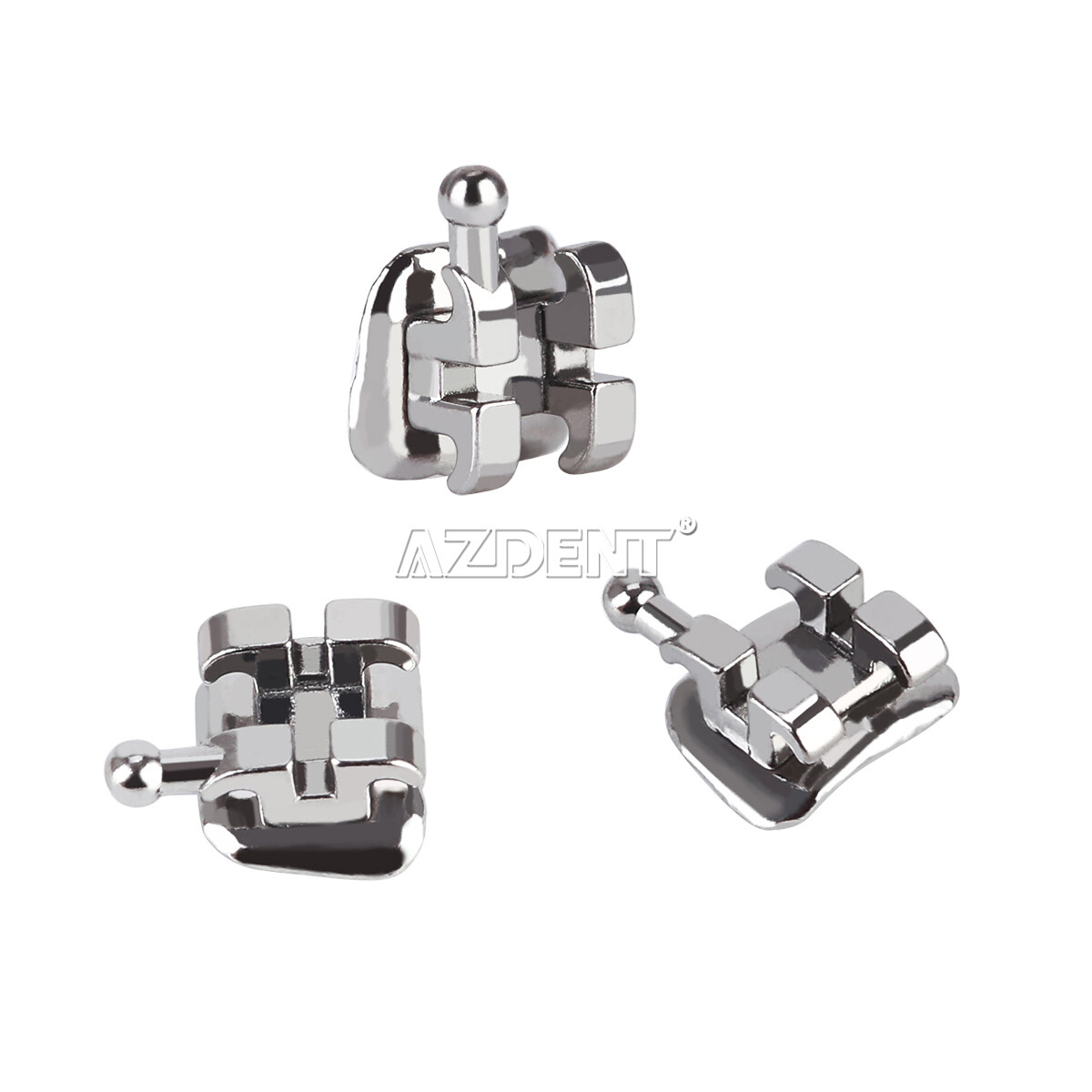 Dental Orthodontic Brackets Brace Mini Roth MBT Slot 022/018 Hooks 345 Mesh Base