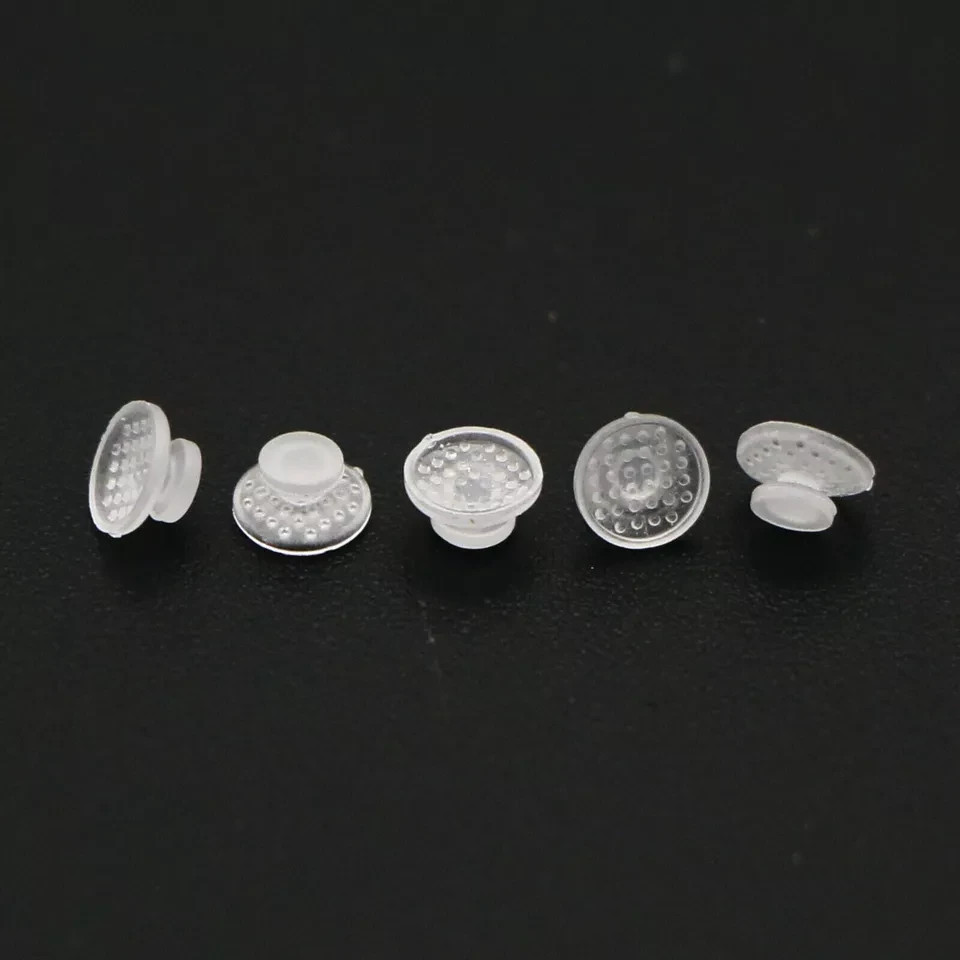 10Pcs/Pack Dental Clear Orthodontic Ceramic Lingual Button Bondable Round Base