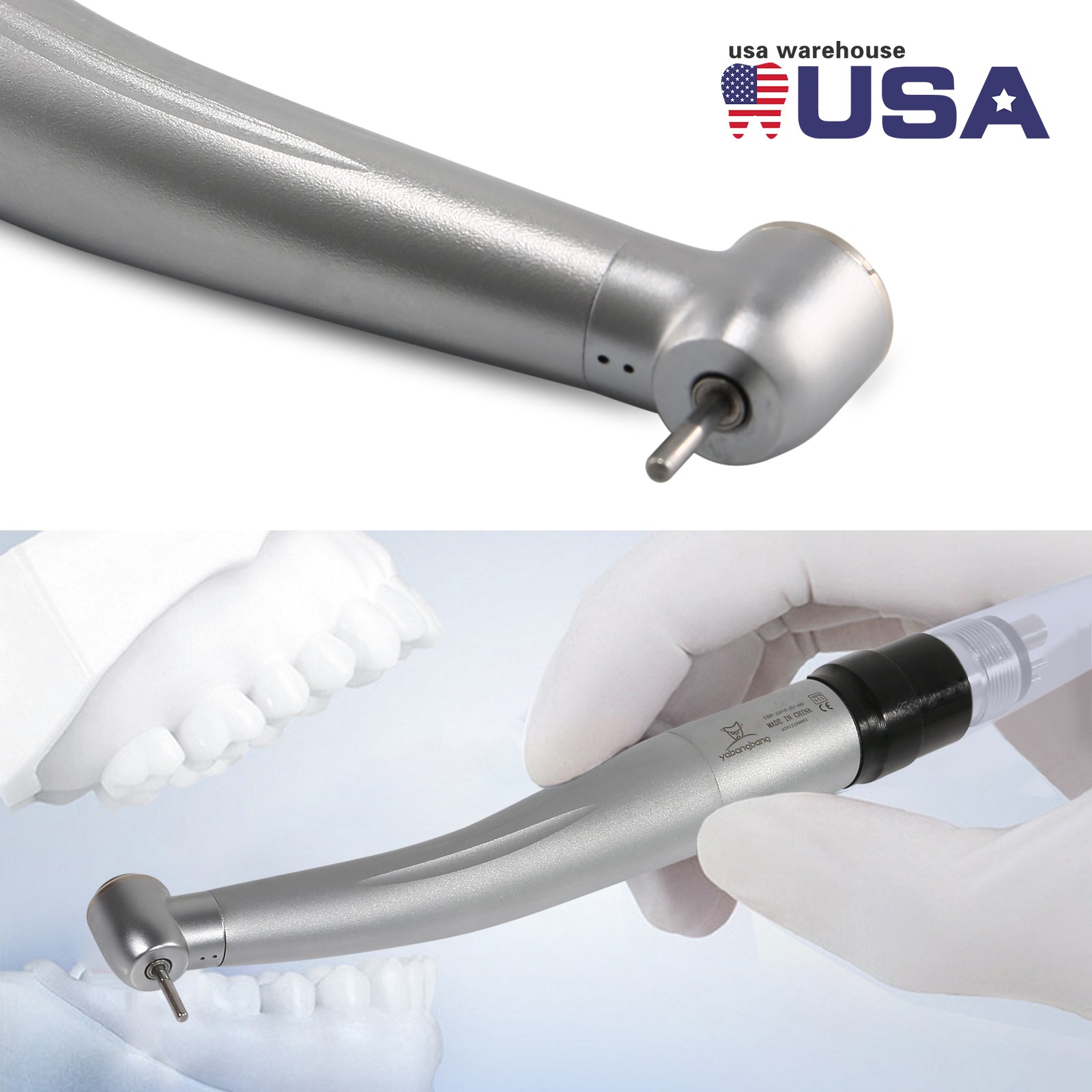 10Pcs NSK Style Dental High Speed Turbine Handpiece w/ 4Hole Quick Coupler YBNKM