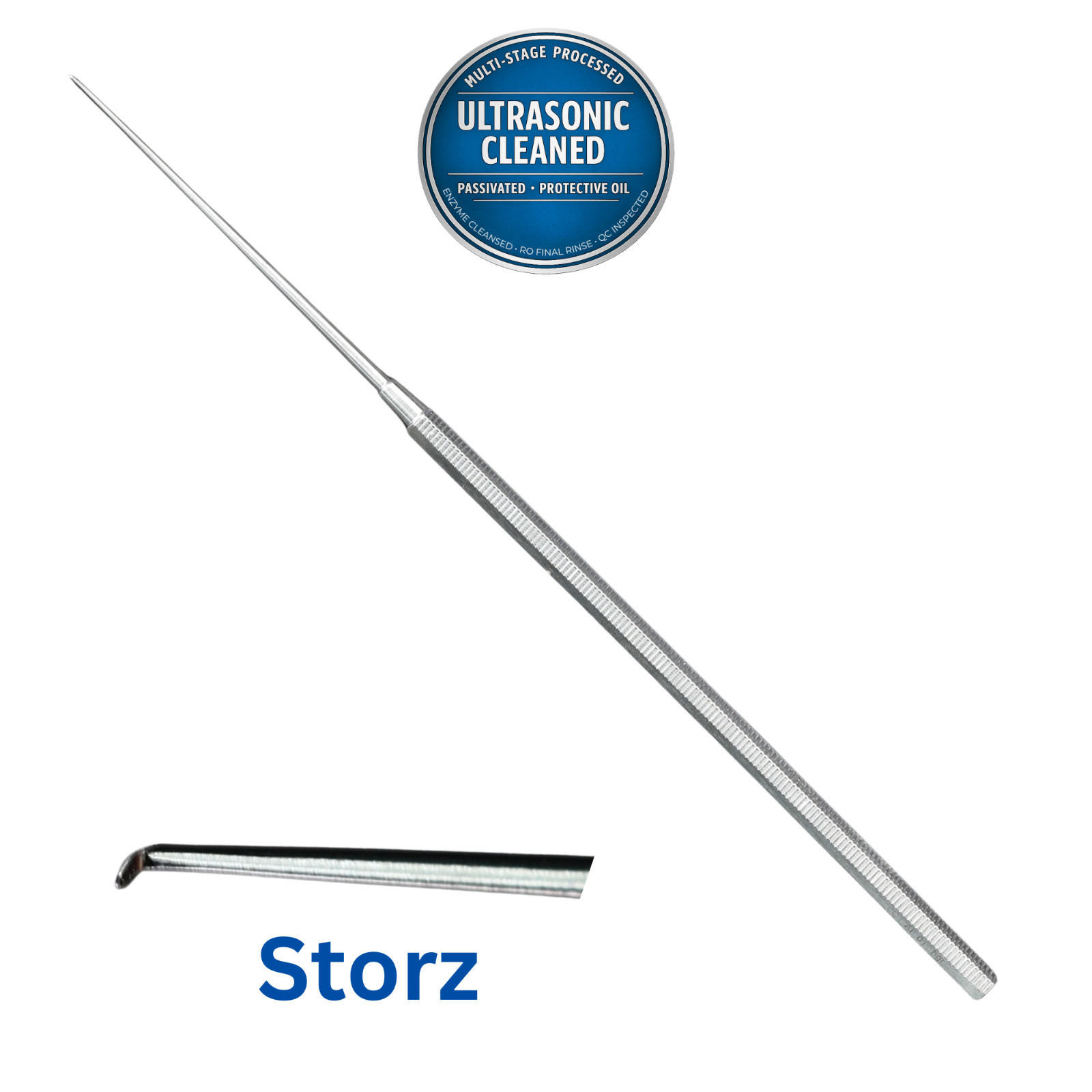 Storz 226810 Round Knife, 1mm Diameter Blade, Angled 45°, 6.25″