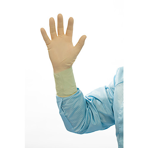 Cranberry Latex Cleanroom Gloves Textured 12 inch Small (Bag of 100 Gloves)