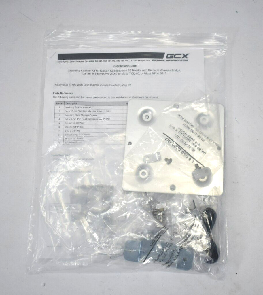 GCX Mounting Adapter Kit For Oridion Capnostream 20 Monitor Wireless Range