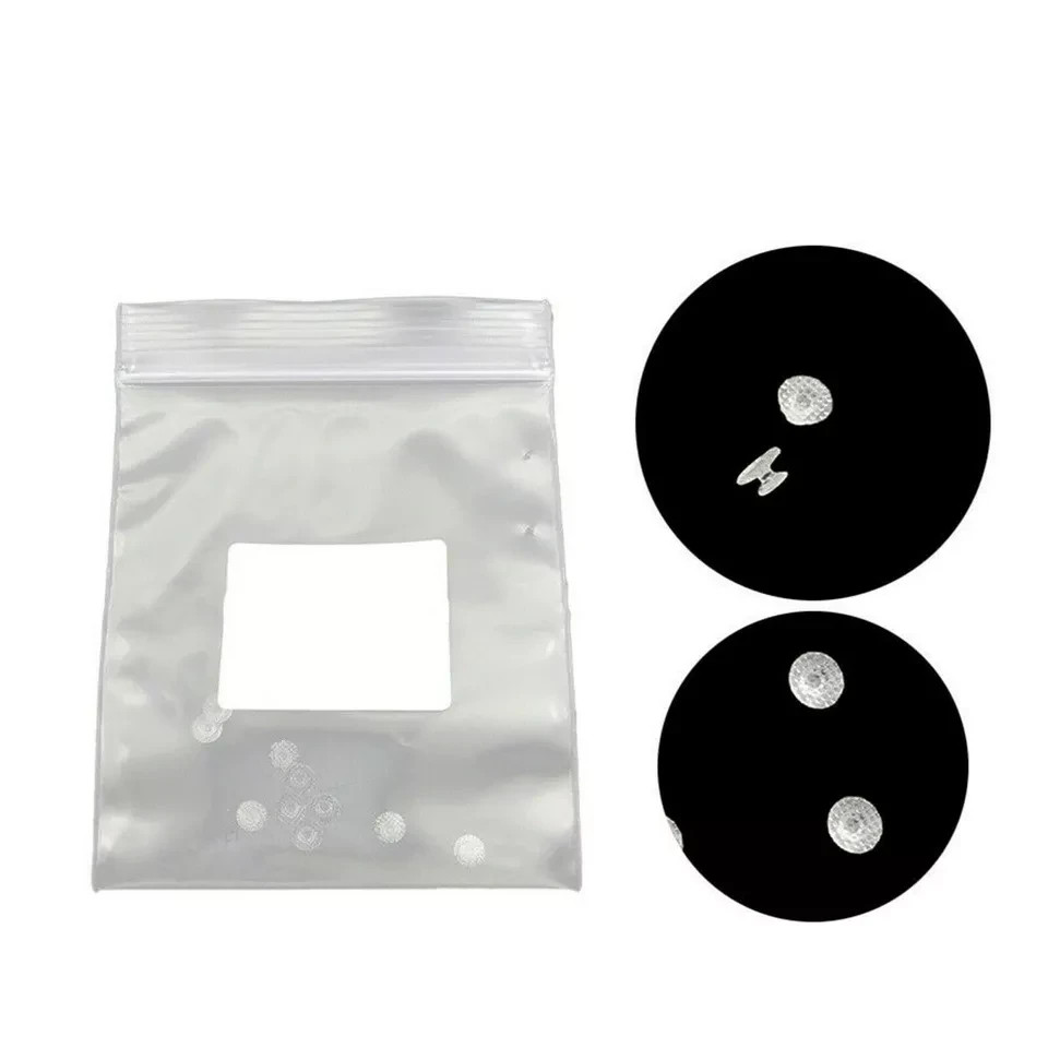 10Pcs/Pack Dental Clear Orthodontic Ceramic Lingual Button Bondable Round Base