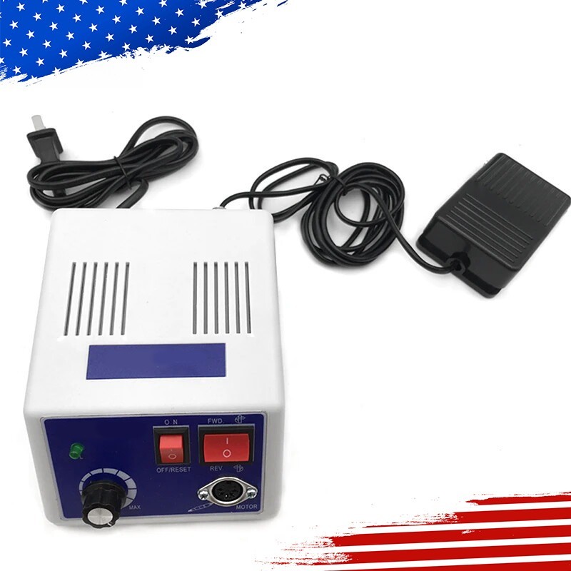 Dental Lab Electric Micromotor Polishing Unit + 35K rpm Motor Handpiece