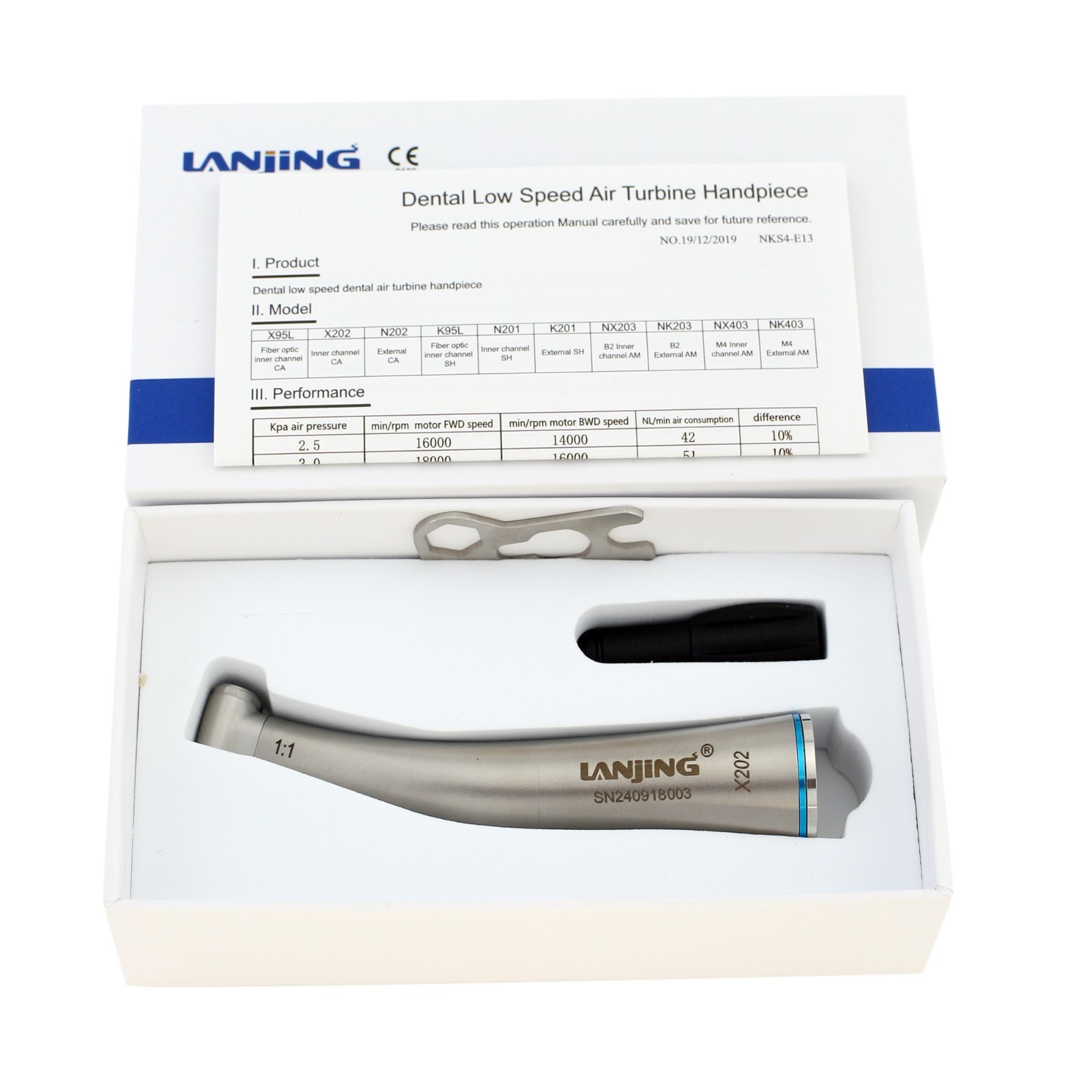 Dental Electric Handpiece 1:1 1:5 Contra Angle Fiber Optic Mini Bien Air KaVo