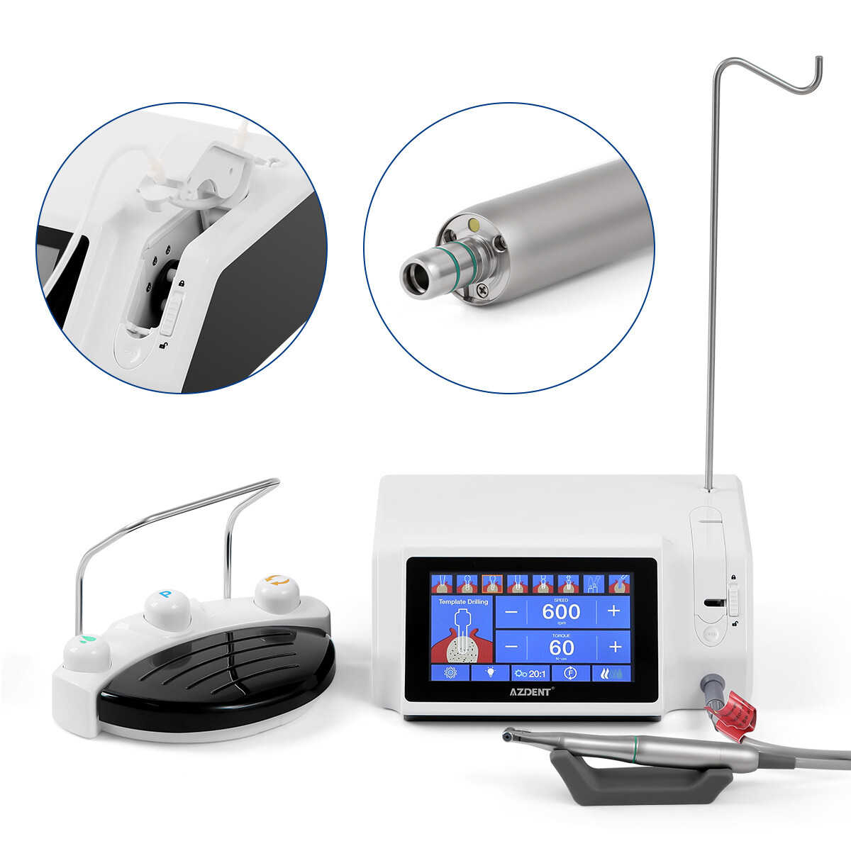 Dental Surgical Brushless LED Implant Motor System /Disposable Irrigation Tube