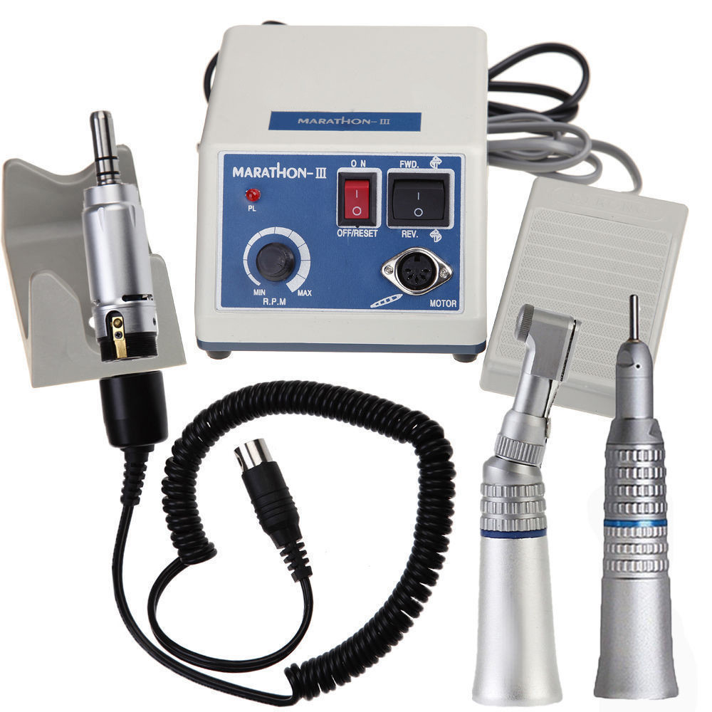 Dental Lab Marathon Electric Micromotor Polishing Unit 35K+N3RPM Motor Handpiece