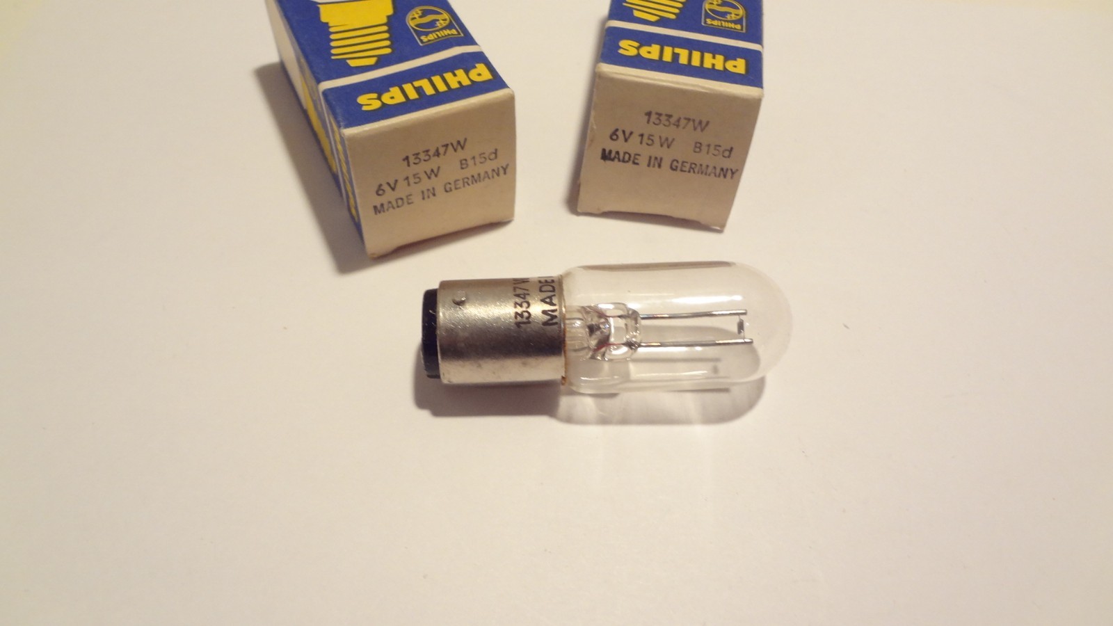 PHILIPS BULBS # 13347W 6 VOLT 15 WATT QTY (2ea) *NEW*