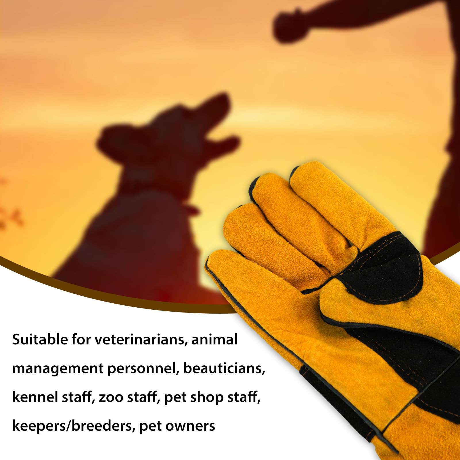 Tylulikaty 17.32Inch Animal Handling Gloves Animal Control Gloves Bite