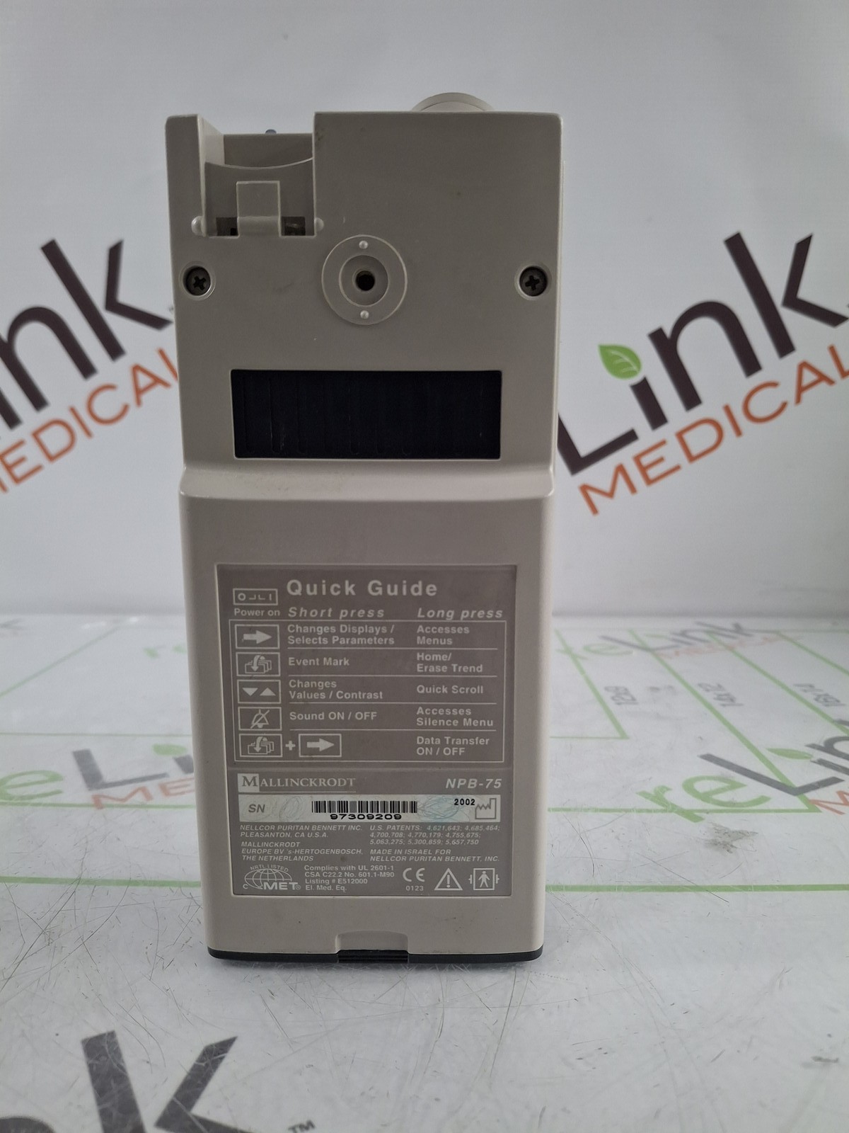 Nellcor Oximax NPB-75 Microstream Pulse Oximeter Capnograph