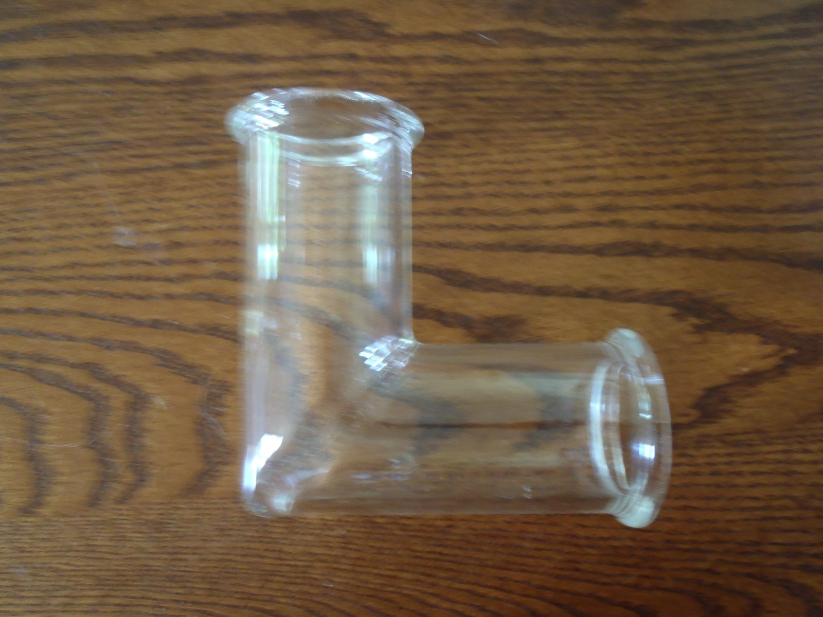 Kimax 90 DEGREE Glass ELBOW Pipe Fitting 1.5 Inch ID USA