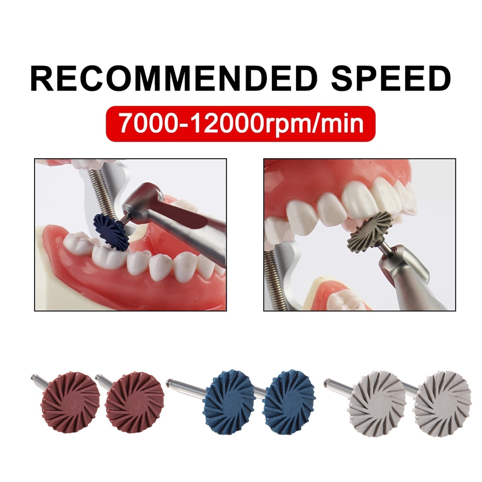 6pcs/Set Dental Composite Polishing Polisher Diamond System RA Disc 14mm Wheel