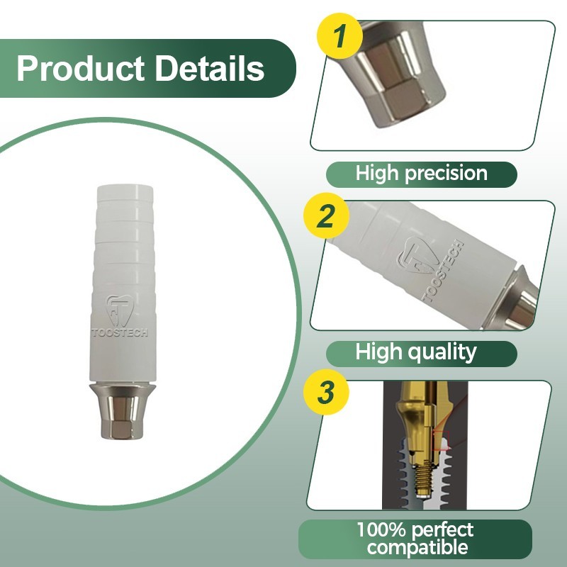 20pcs Cocr castable ucla abutment Regular Mini GH1mm/3mm Fits Hiossen Osstem TS