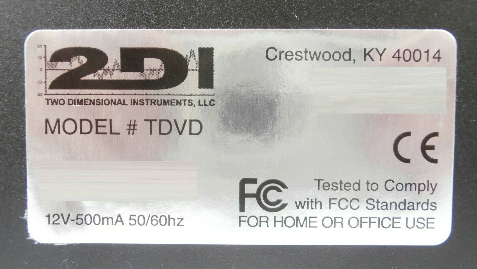 2DI Two Dimensional Instruments TDVD-02 ThermaViewer Dual Data Viewer New Spare