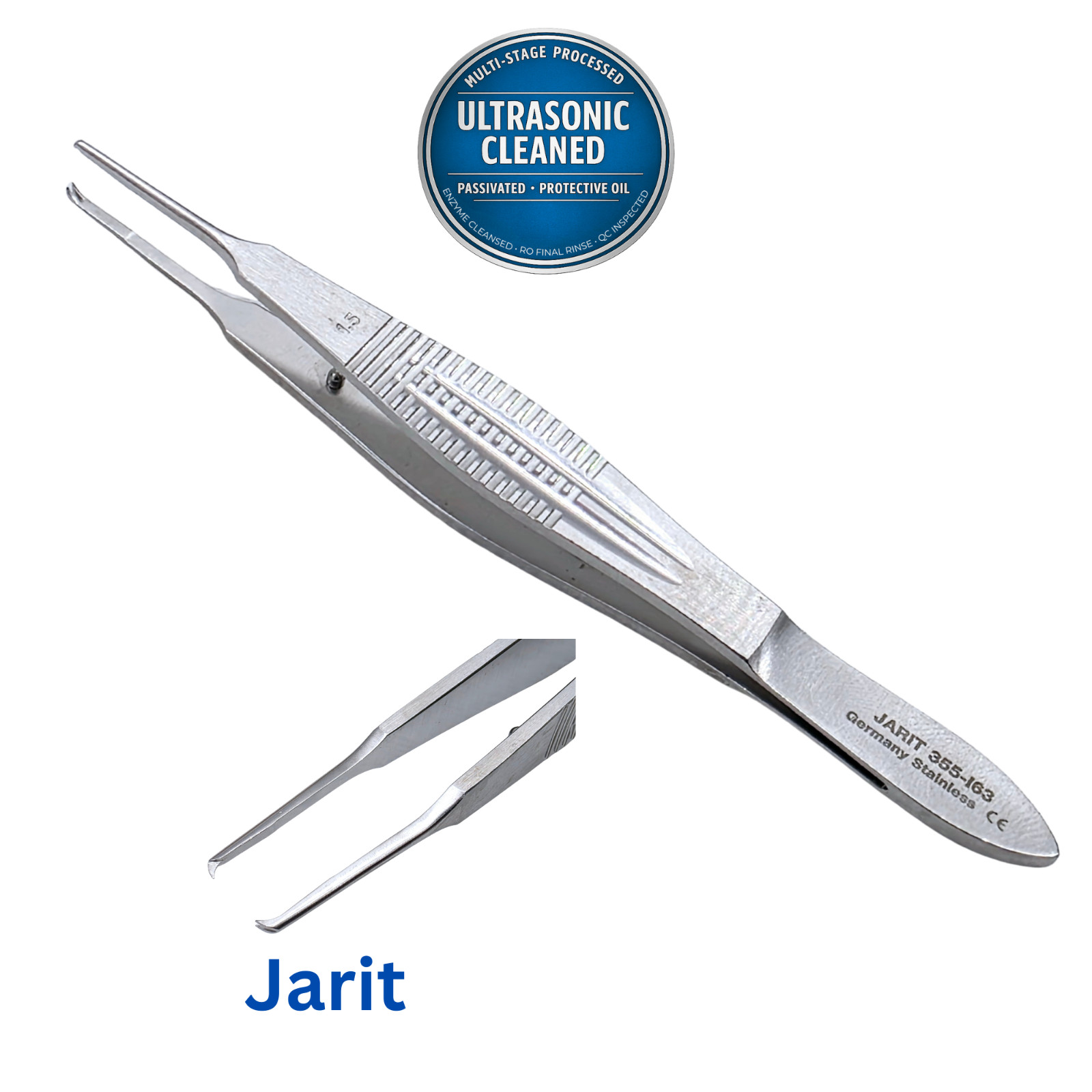 Jarit 355-163 Castroviejo Tying Forceps 4.25″ – Ultrasonically Cleaned