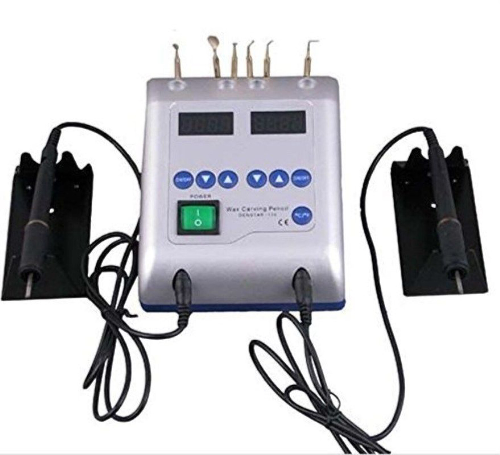 SJK Dental Lab Electric Wax Knife Waxer Carving Pencil Carver 6 Tips+2 Pens NEW