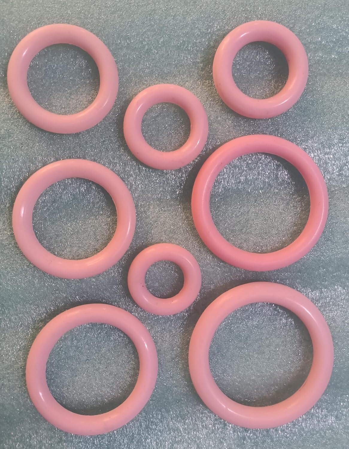 Silicone Ring pessary 8pcs (1.75, 2, 2.25, 2.5, 2.75, 3, 3.25 and 3.5 Inch)