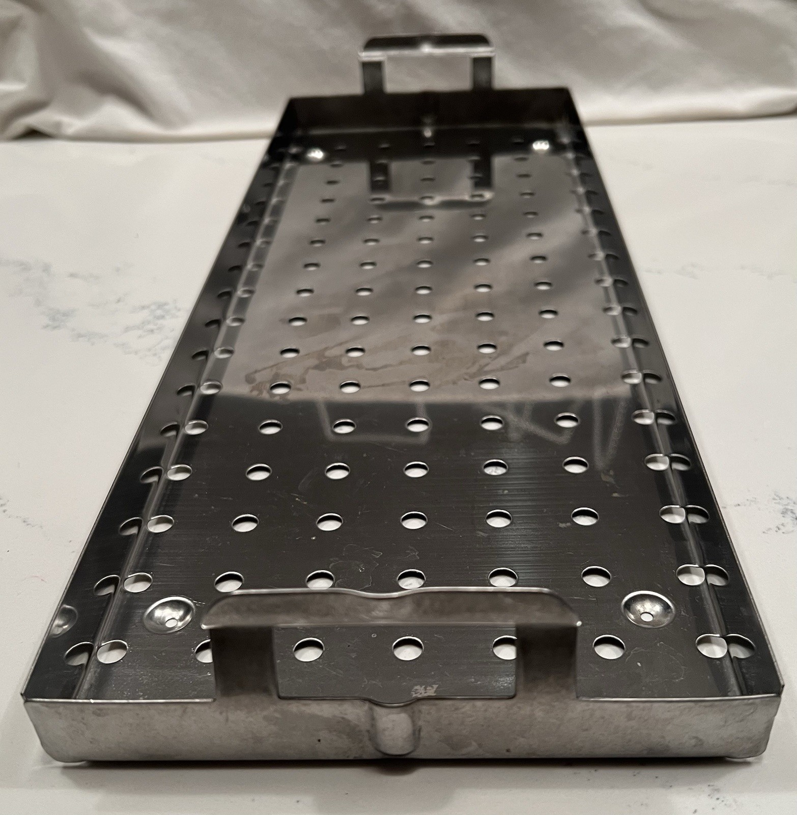 Stainless Steel Instrument Sterilization Autoclave Tray 17 5/8” L x 6 1/2” W x 1