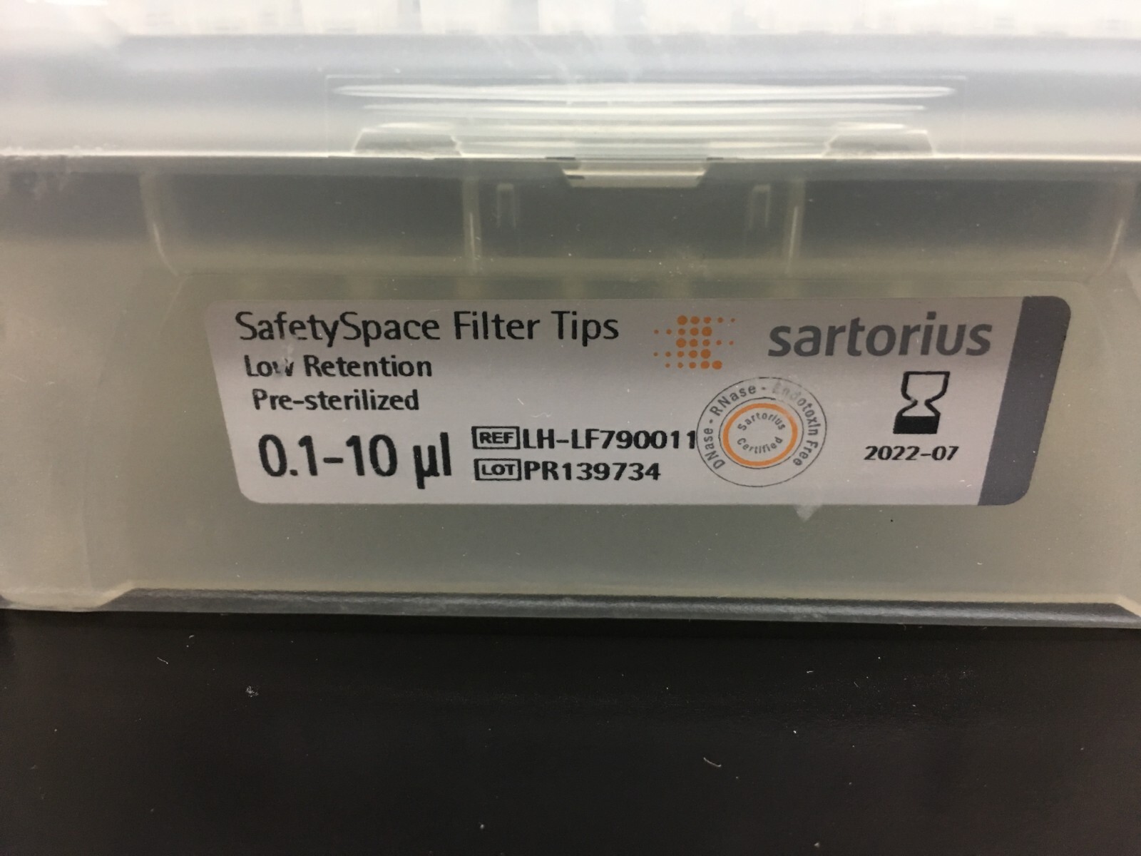 Sartorius REF LH-LF790011 SafetySpace Filter Tps 0.1-10uL