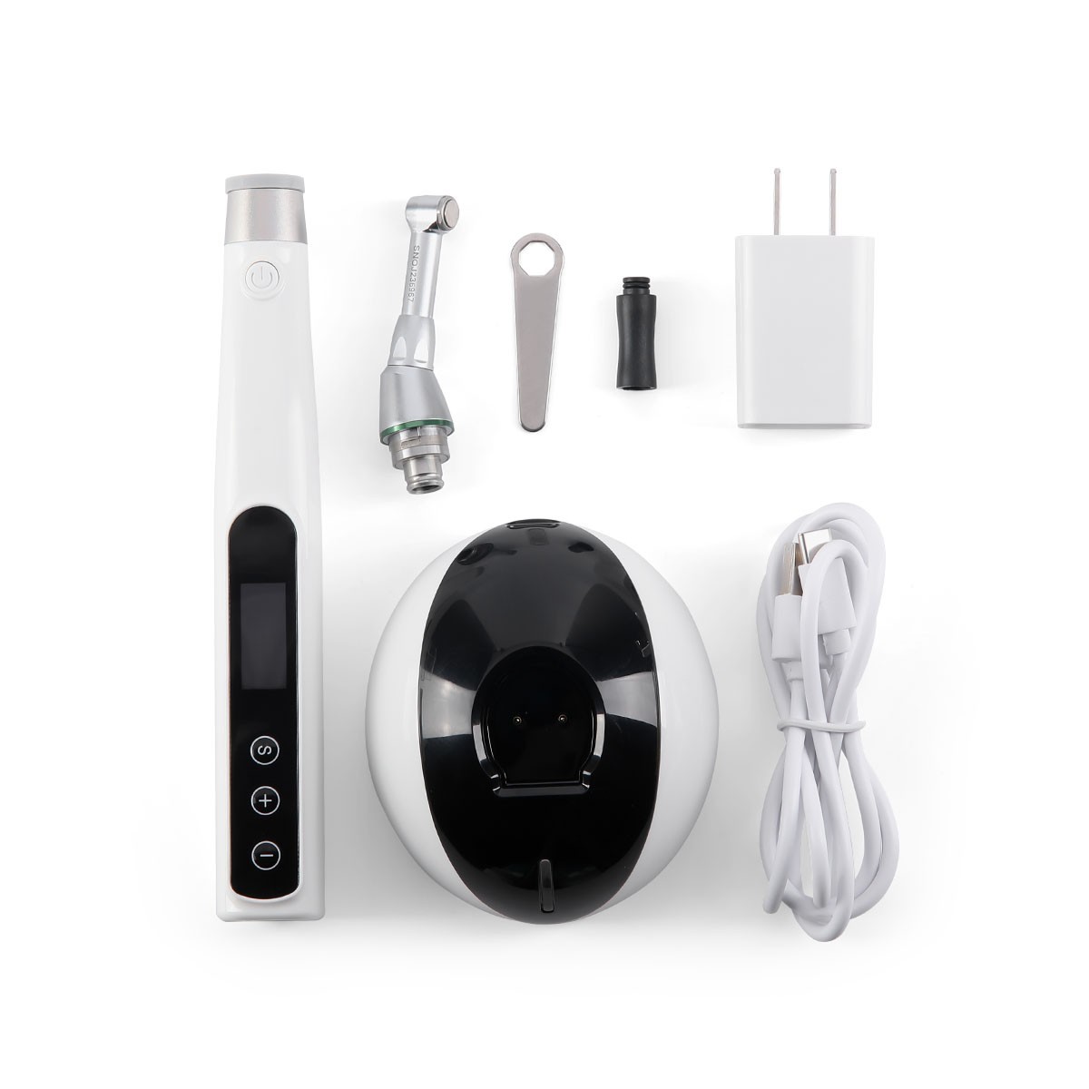 AZDENT Dental Cordless LED Endo Motor 16:1 Contra Angle Handpiece AZ-1