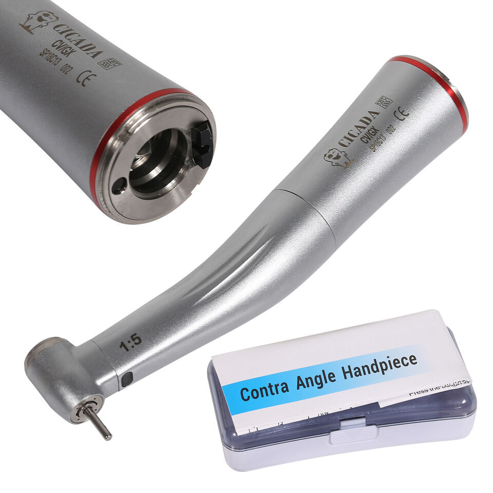 CICADA Dental 1:5 High Speed Contra Angle Handpiece E-type Fit Electric Motor