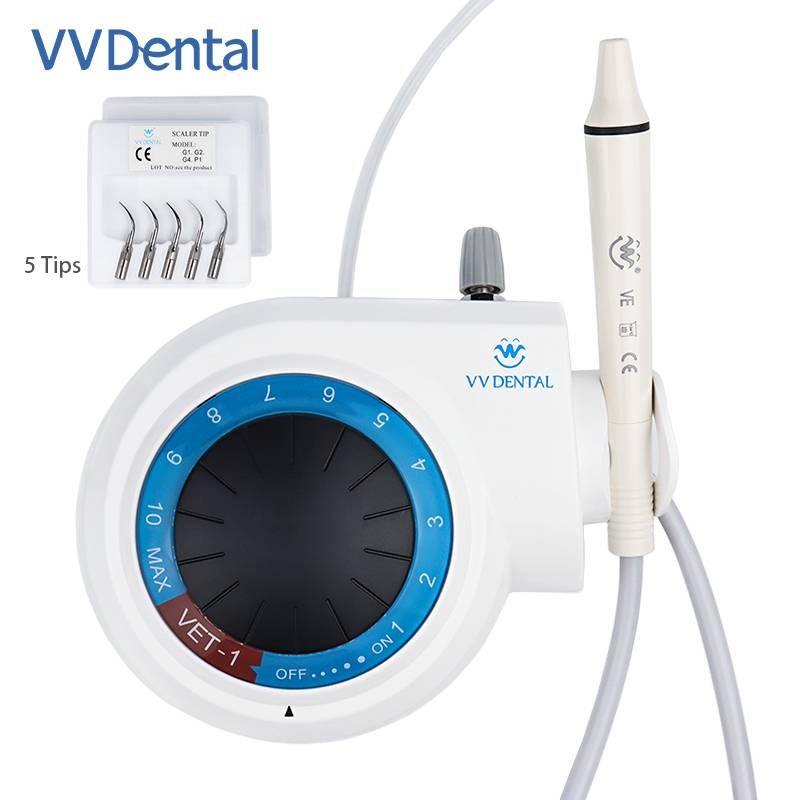 Portable Dental Ultrasonic Piezo Scaler & Handpiece 5*Tips FDA fits Cavitron EMS
