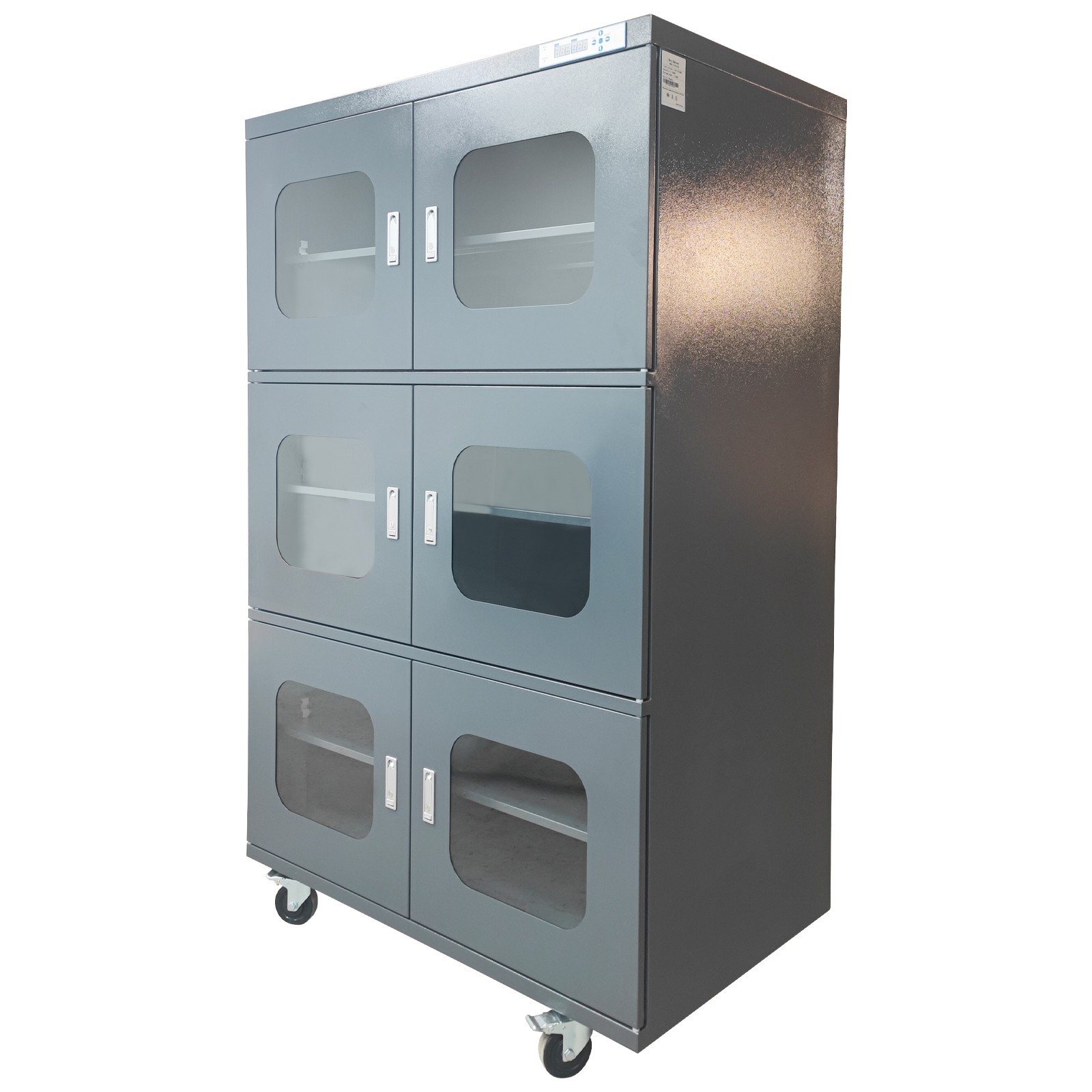 110V 1428L Electronic Dry Cabinet Industrial Ultra-Low Humidity 6 Door Dry Box