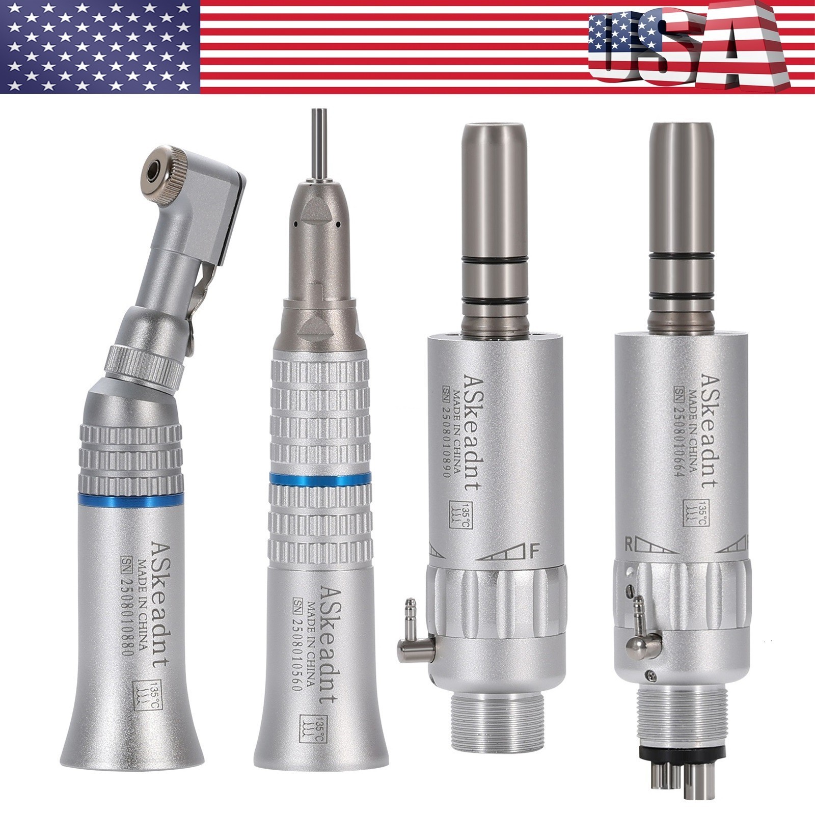 Dental low slow speed straight handpiece/ contra angle/ air motor 2/4 NSK E-type