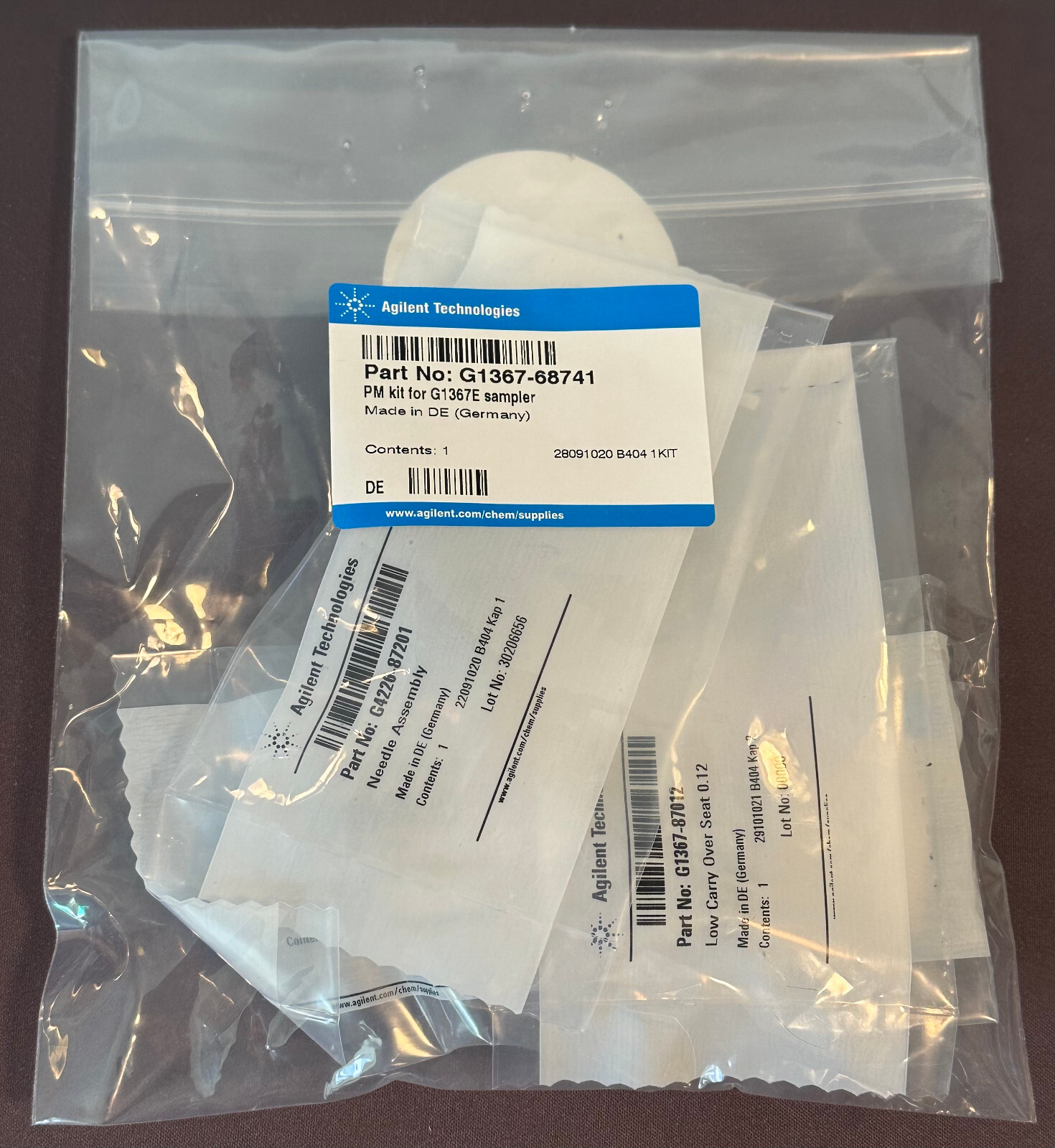 Agilent® G1367-68741 PM kit for 1260 Infinity G1367E Autosampler – NEW SEALED
