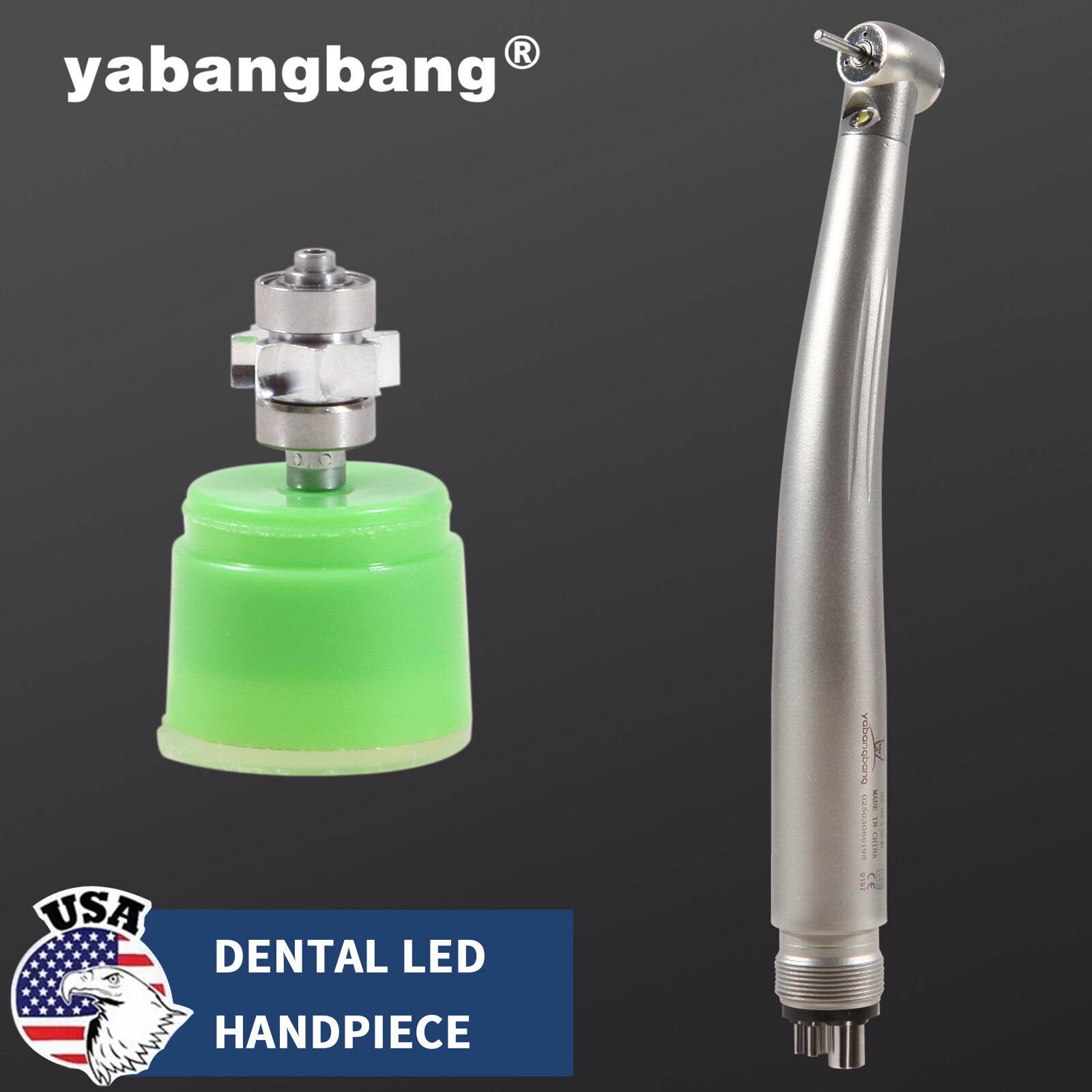 Dental LED E-generator High Speed Handpiece Standard Head Triple Way Spray 4Hole