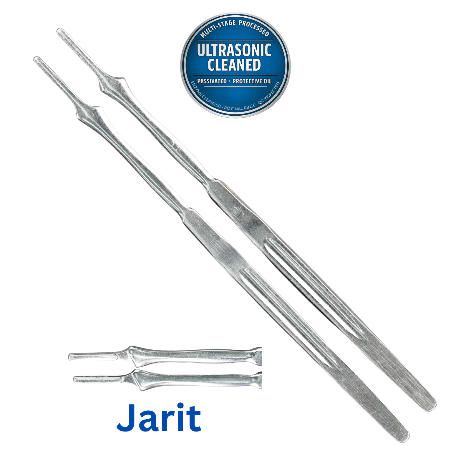 2x Jarit 110-169 Scalpel Handle, #7, For Blades, #10, #11, #12, #15, STR, 6-3/8″