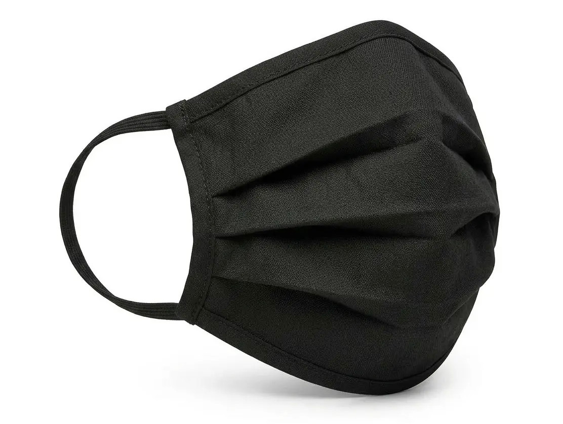 Reusable Black Face Masks | Washable, Comfortable, 3-Ply Fabric