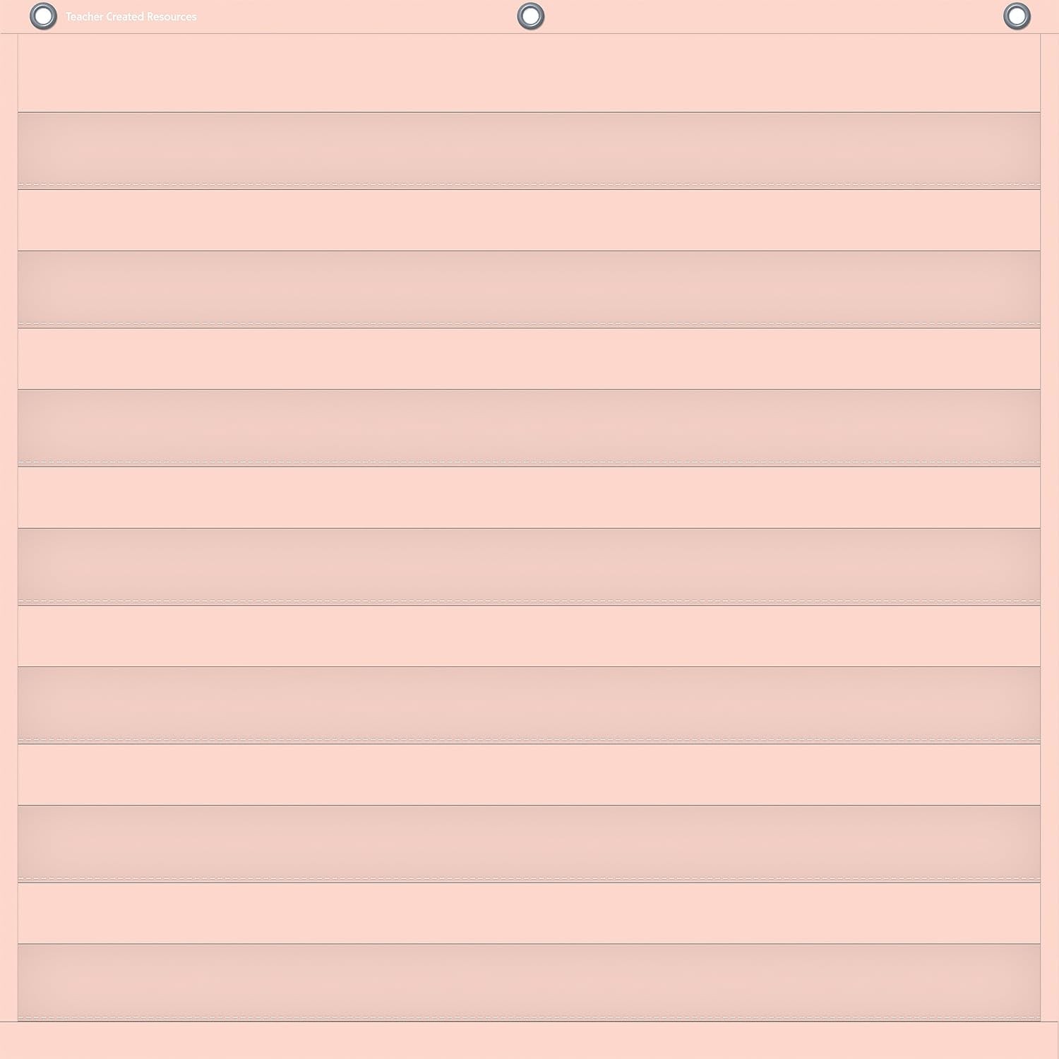 Teacher Created Resources Blush 7 Pocket Chart (28″ x 28″) (TCR20102)