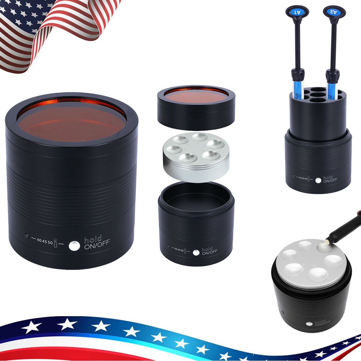 Dental Composite Resin Heater Material Soften Warmer Heating 40/45/50℃ UPS