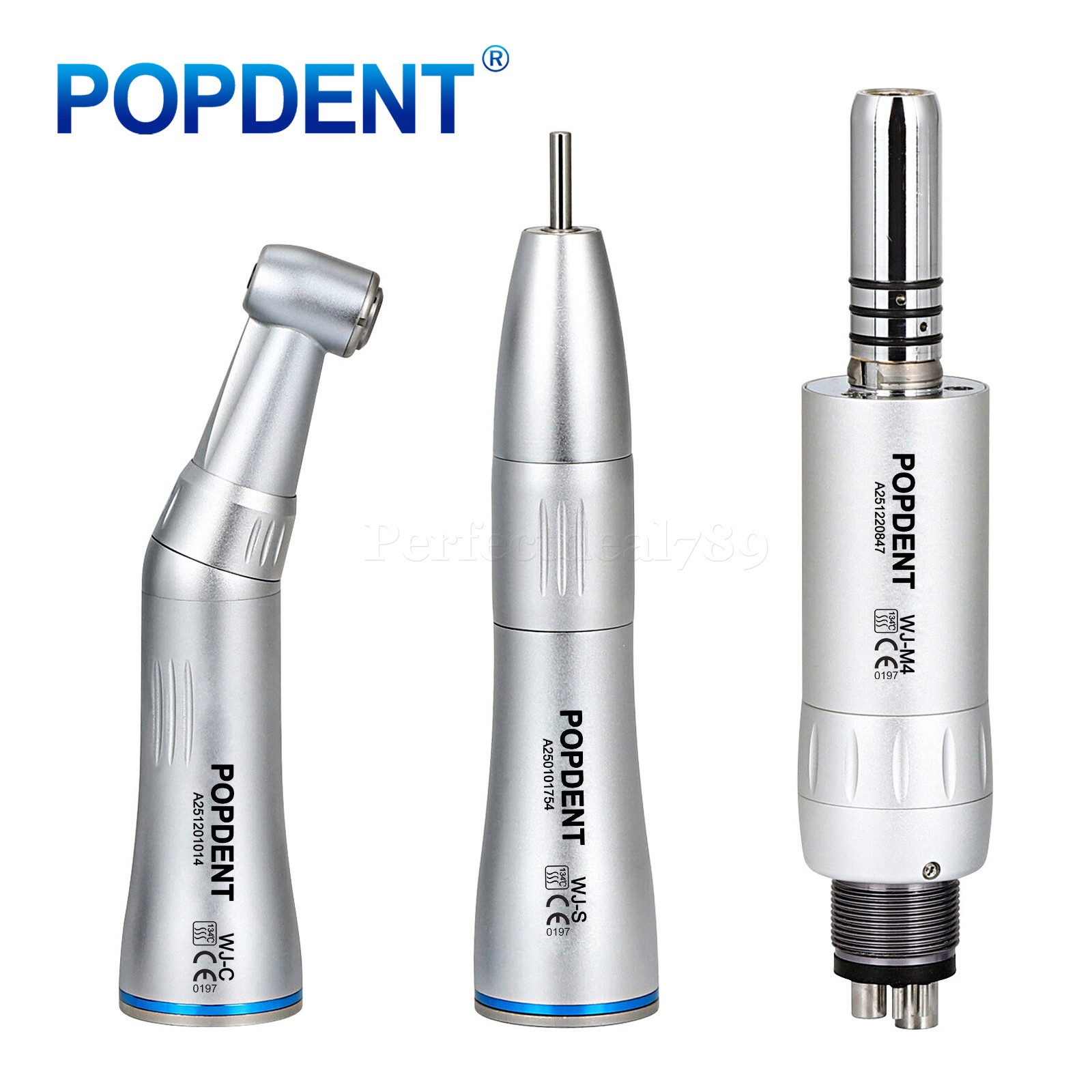 Dental Slow Low Speed Handpiece Push Contra Angle/Air Motor NSK Style 2/4 Holes