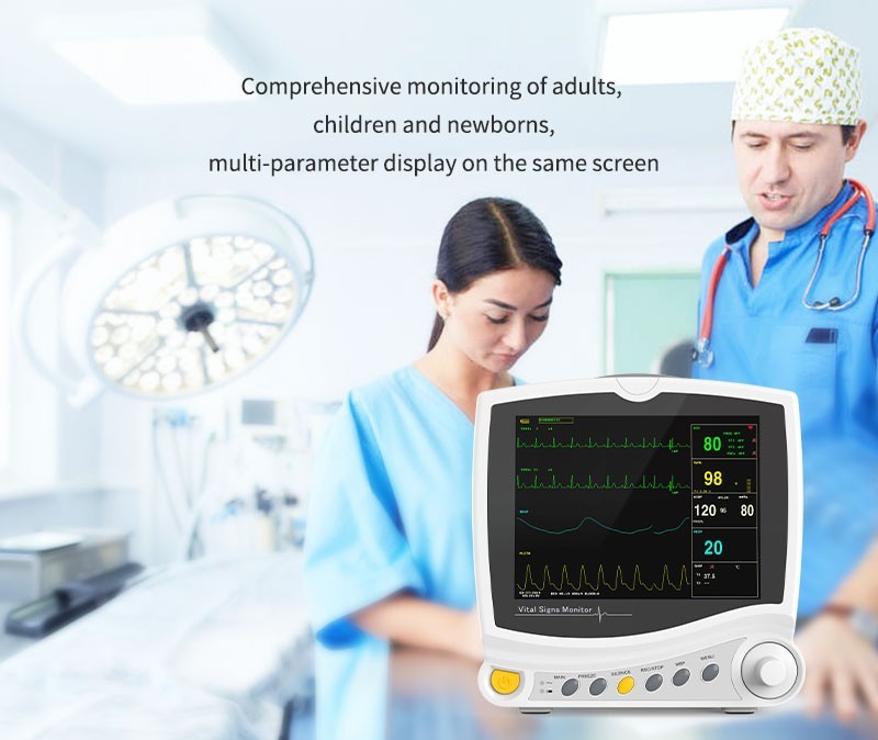 ETCO2 Patient monitor Vital Signs Capnograph CO2 Cardiac ECG NIBP SPO2 RESP TEMP