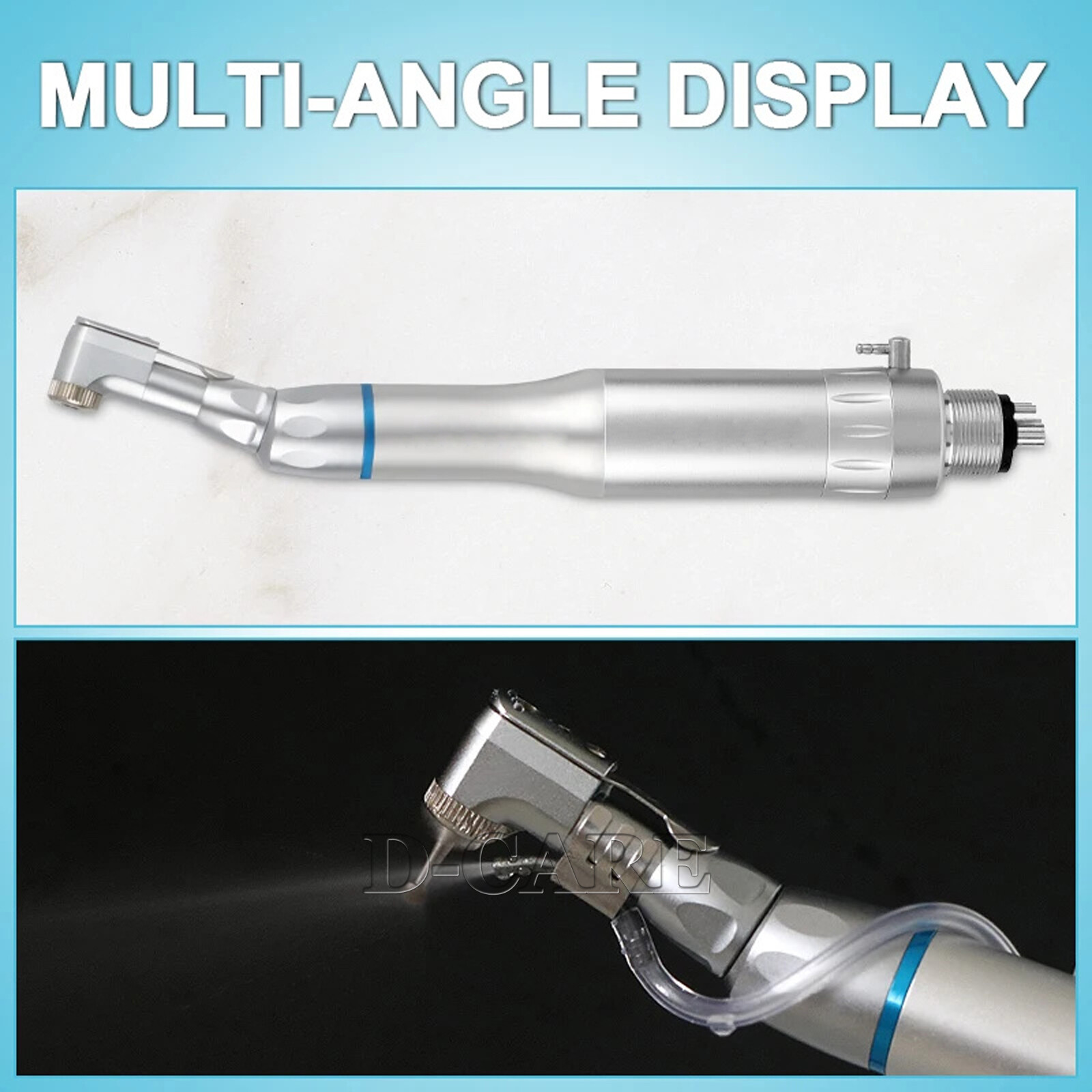 POPDENT Dental Contra Angle Straight Air Motor 4H Slow Speed Handpiece NSK Style