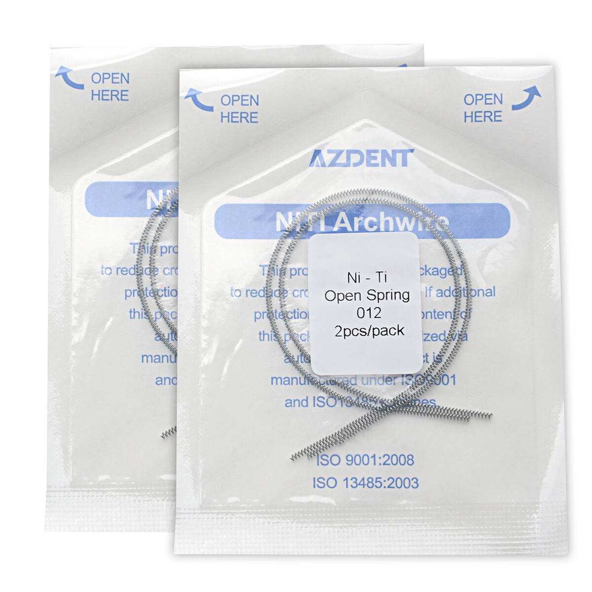 10 Bags Dental Orthodontic Niti Open Coil Spring 0.012*180mm AZDENT
