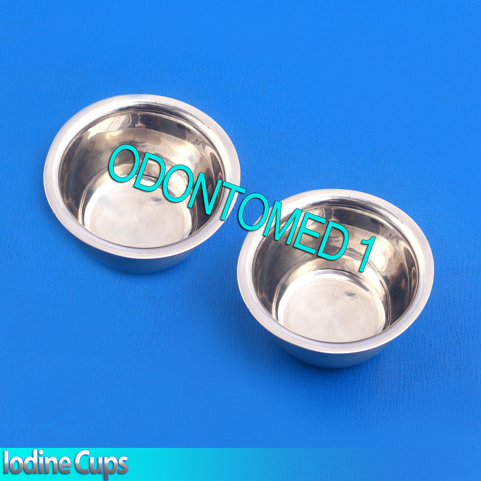 2 Iodine Cups Gynecology Surgical Medical Dental Medicine Stainless Steel